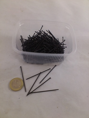 Iron pins 5 cm 100 gr. black